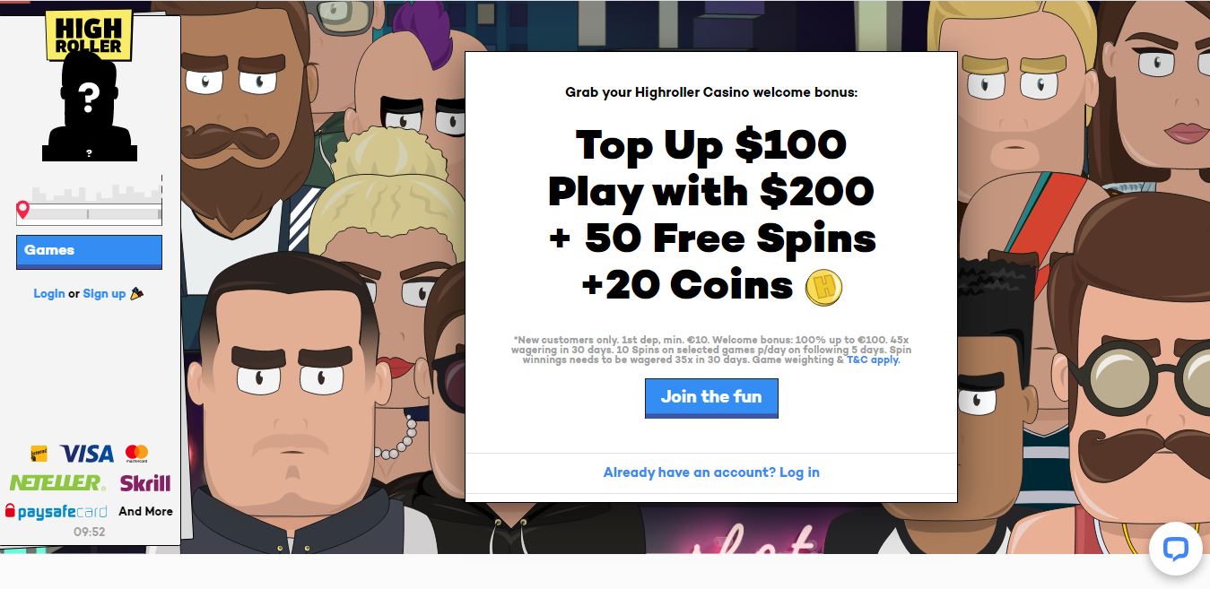 Highroller Casino Review