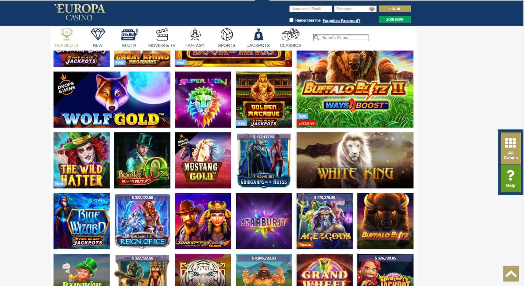 Europa Casino Review